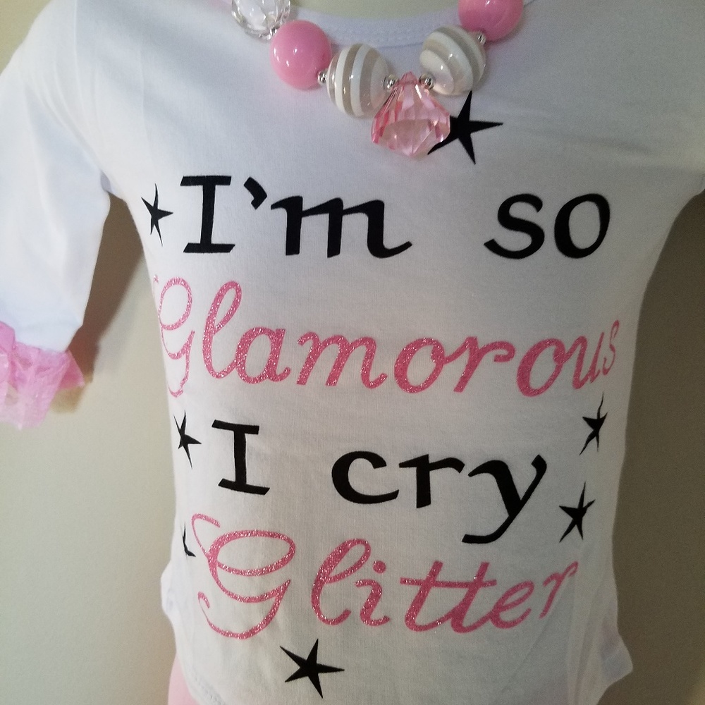 Toddler Girls Clothing Set - Glamorous Glitter 2T - Picture 2 of 7